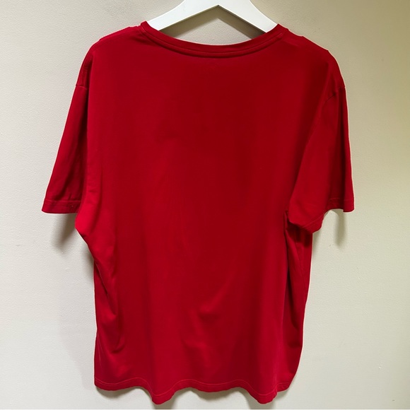 Lacoste ~ Men’s Red Classic V Neck Soft Cotton Jersey T-Shirt in size 8 (3XL) - Picture 9 of 13